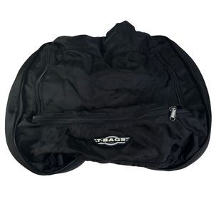 RARE T-Bag Motorcycle Expandable Saddlebag for Harley Davidson Strap rain cover